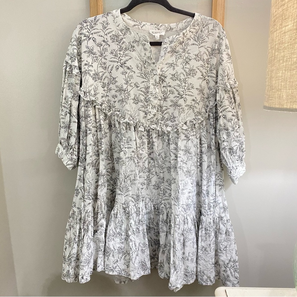 White Floral Dress